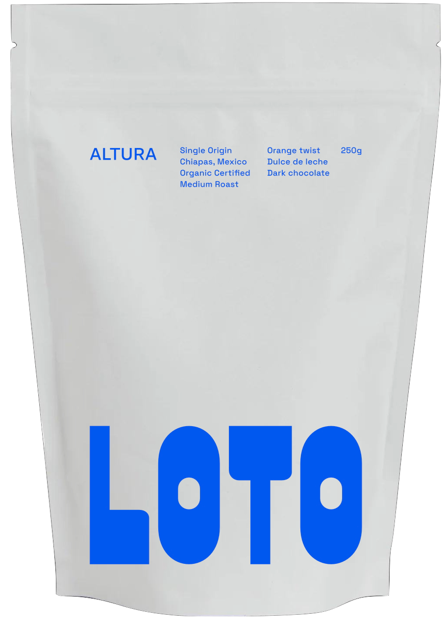 Altura coffee bag front — Loto Coffee
