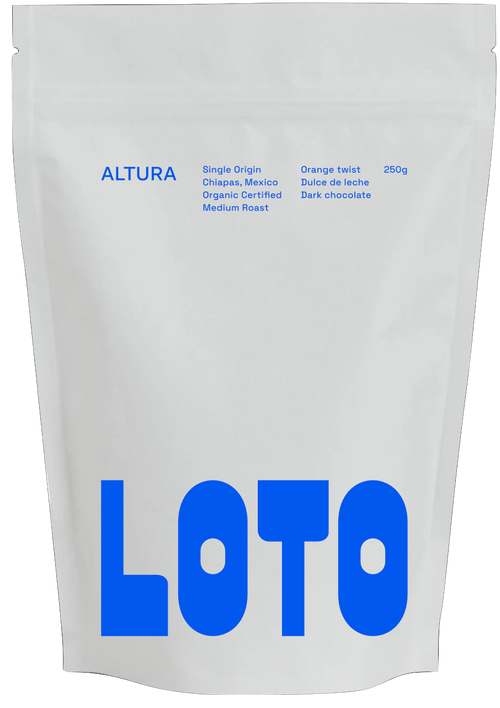 Altura coffee bag front — Loto Coffee